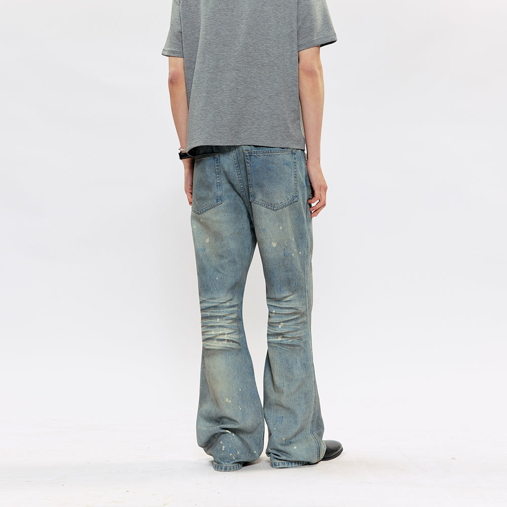 KREATE Hand-Painted Distressed Jeans