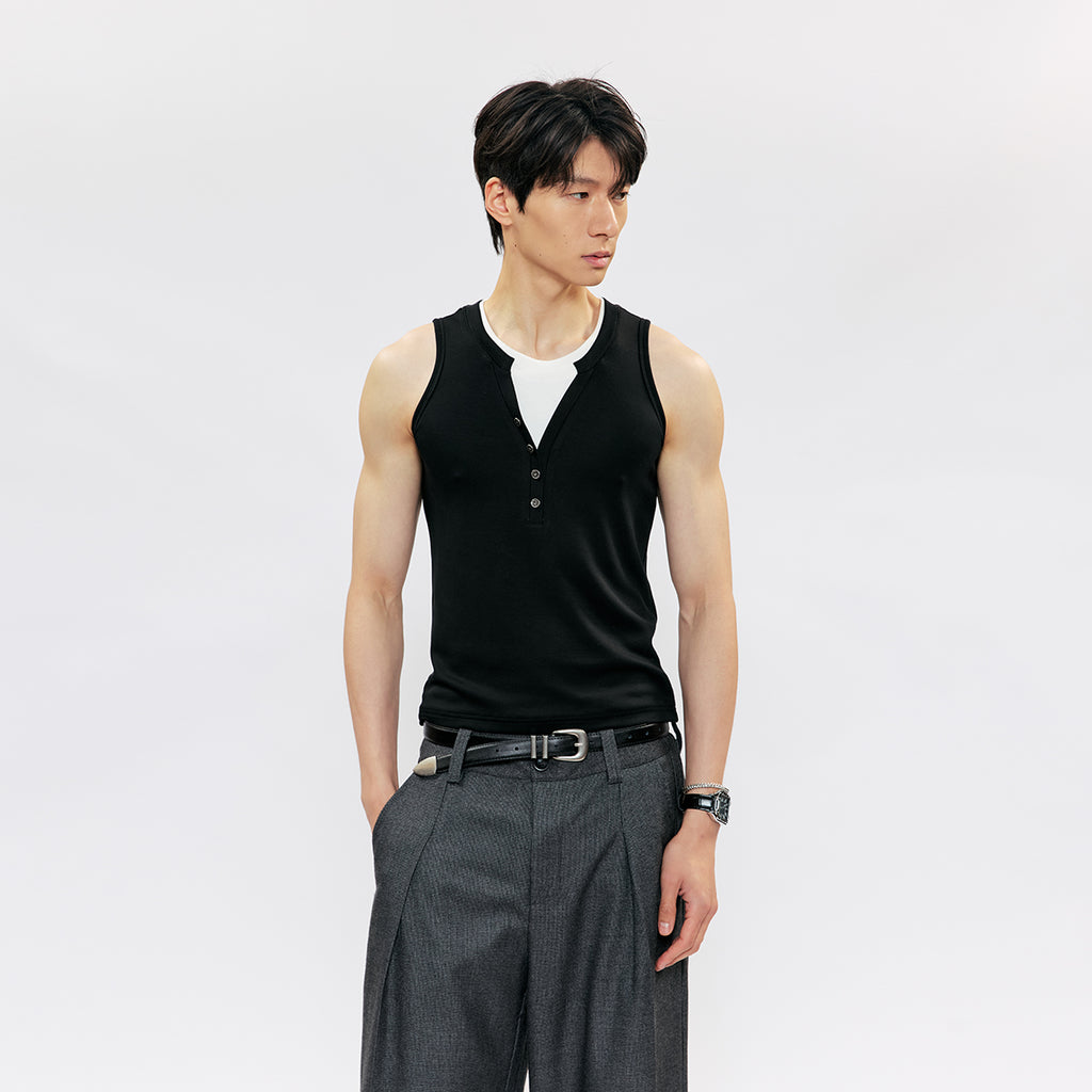 KREATE Layered Button Tank
