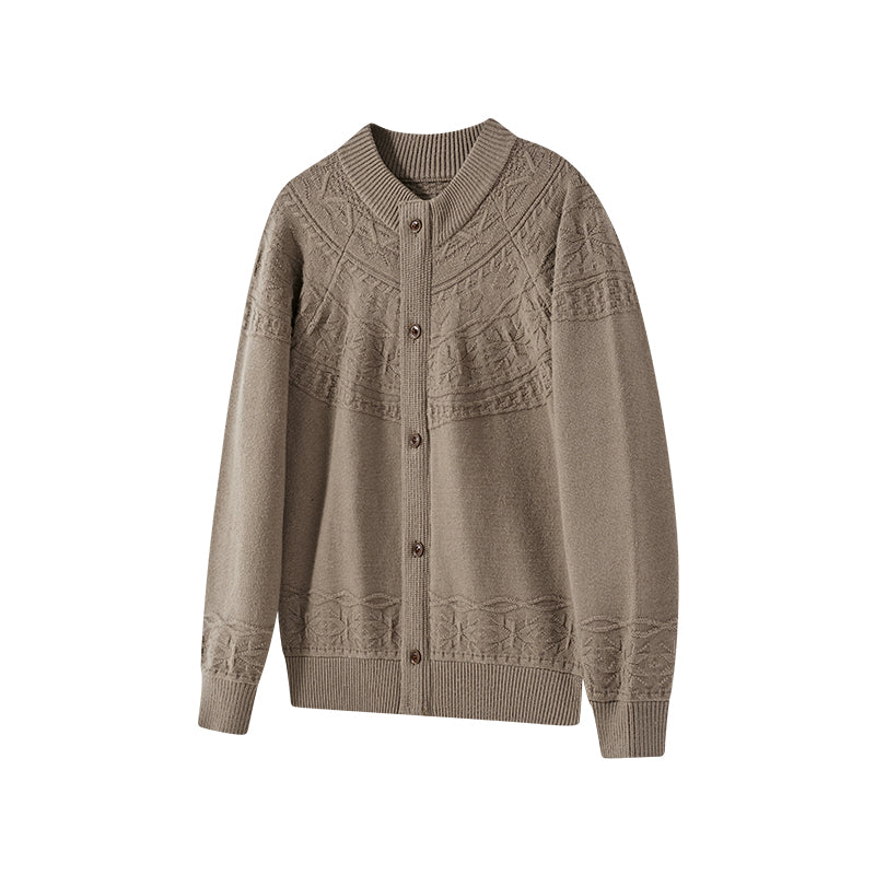 KREATE Monet Double-Placket Cardigan