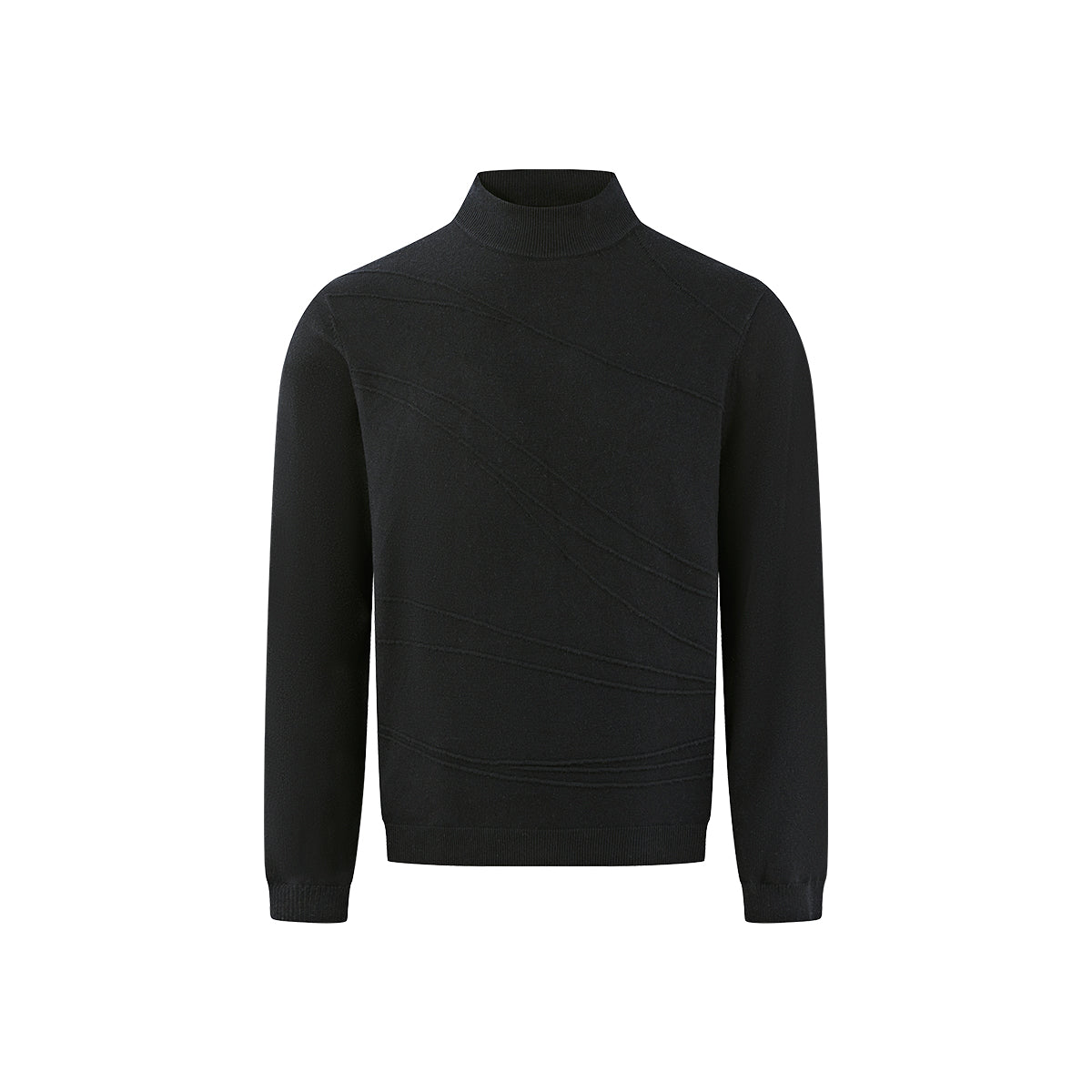 KREATE Arc Jacquard Mock-Neck Sweater