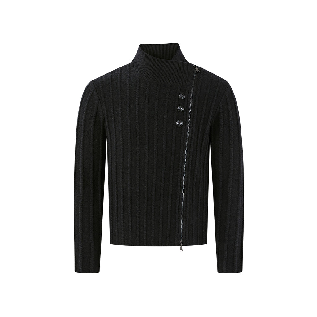 KREATE Deconstructed Cross-Collar Sweater