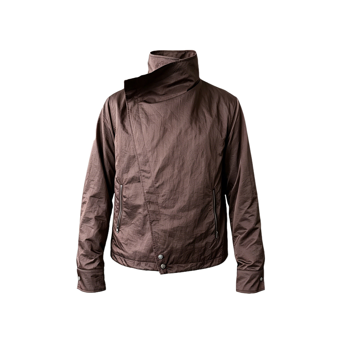KREATE Metallic Nylon Asymmetric Jacket