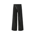 KREATE Striped Raw Denim Trousers