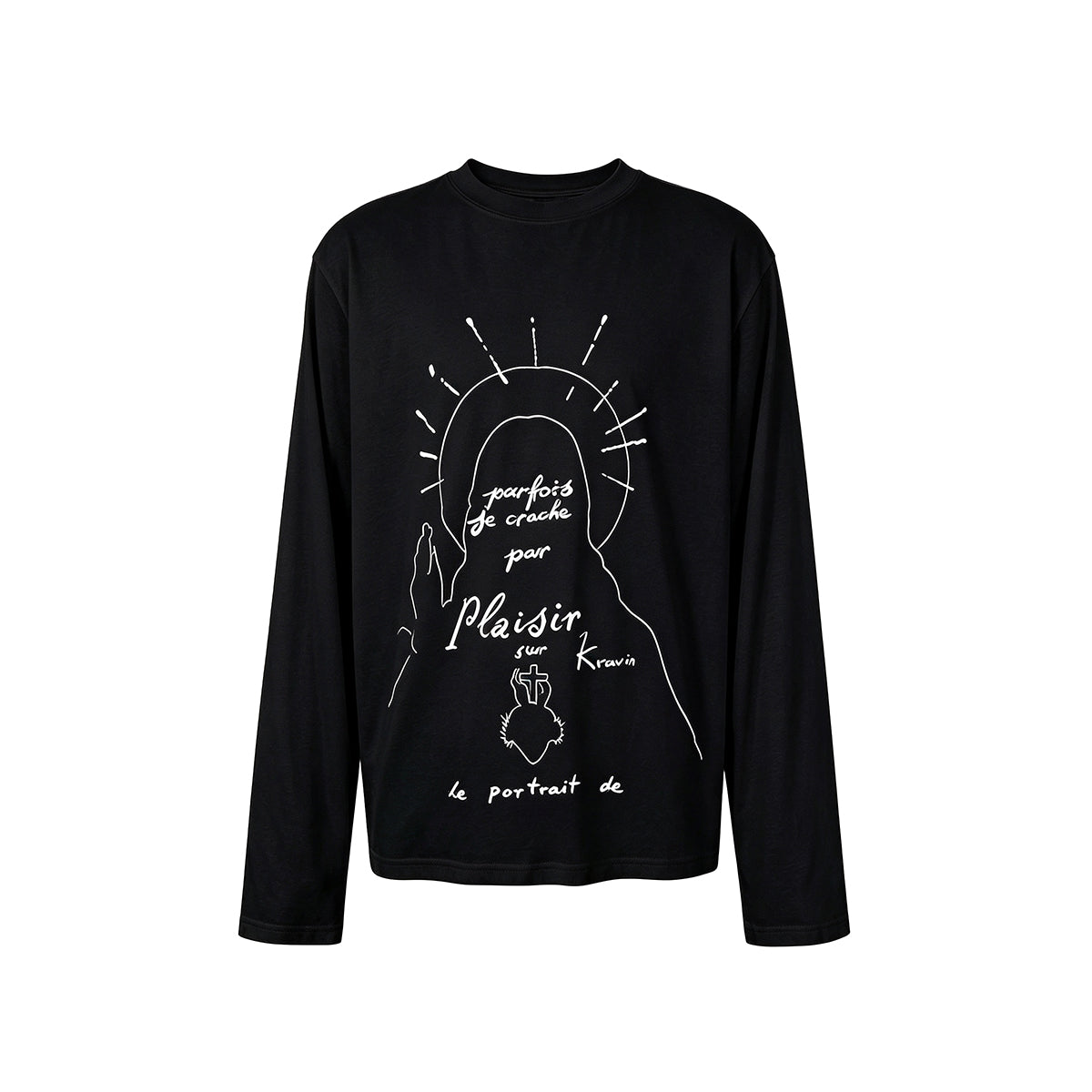 KREATE Lyocell Statue Print Long-Sleeve Tee