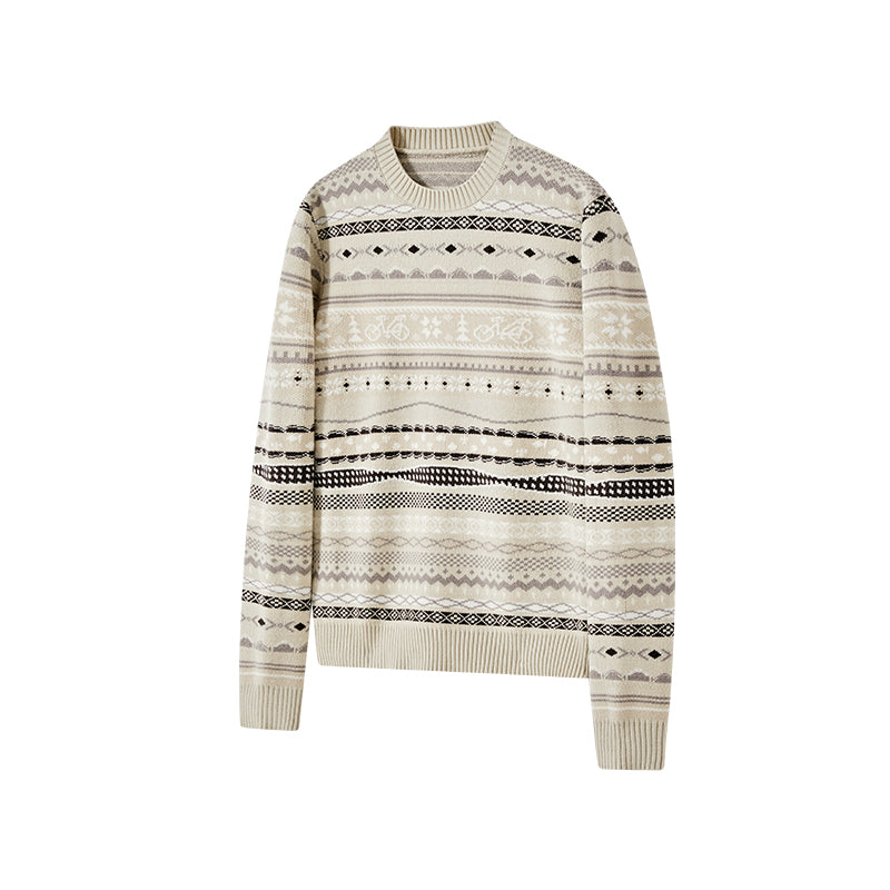 KREATE Fair Isle Crewneck Sweater