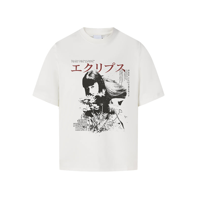 KREATE Vintage Portrait Floral Tee