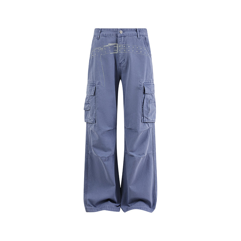 KREATE Washed Cargo Pants