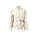 KREATE Satin Shadow Stand-Collar Shirt