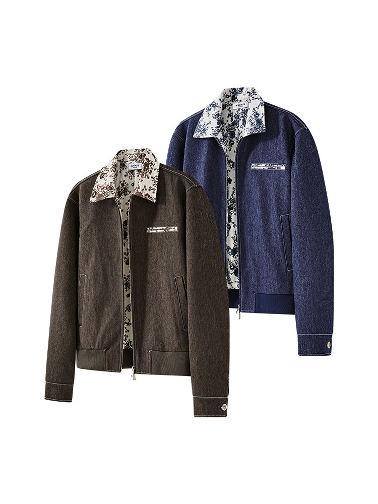 KREATE Canel?? Floral Harrington Jacket