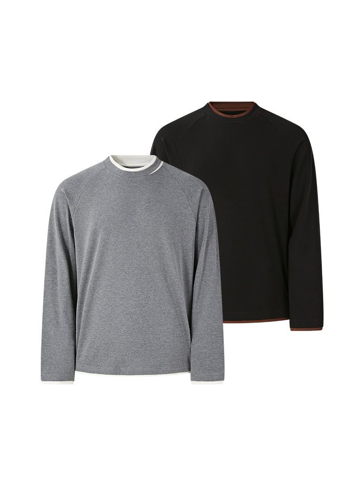 KREATE Colorblock Thermal Long-Sleeve Tee