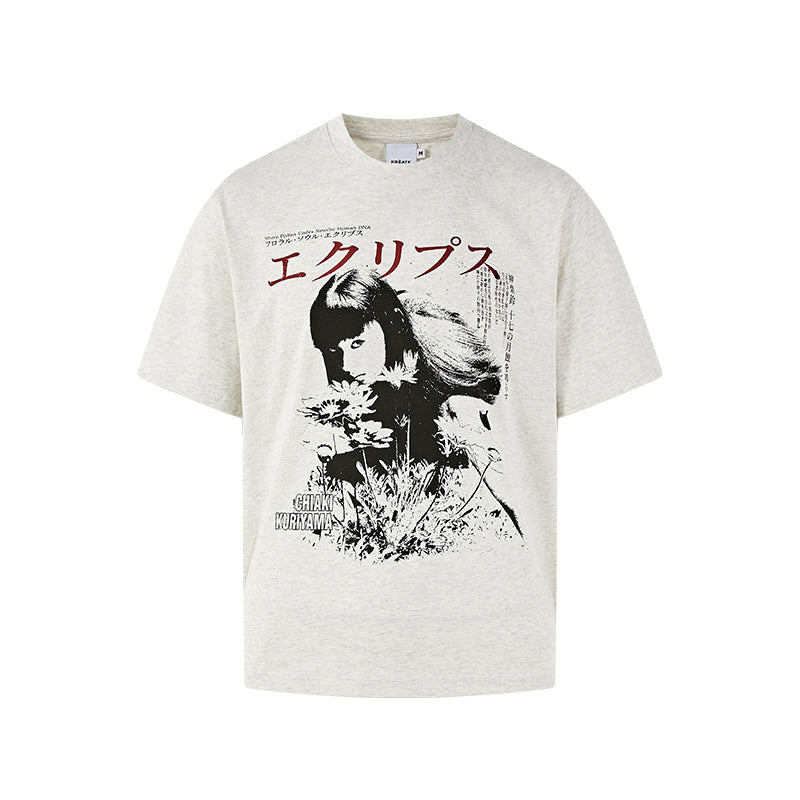 KREATE Vintage Portrait Floral Tee