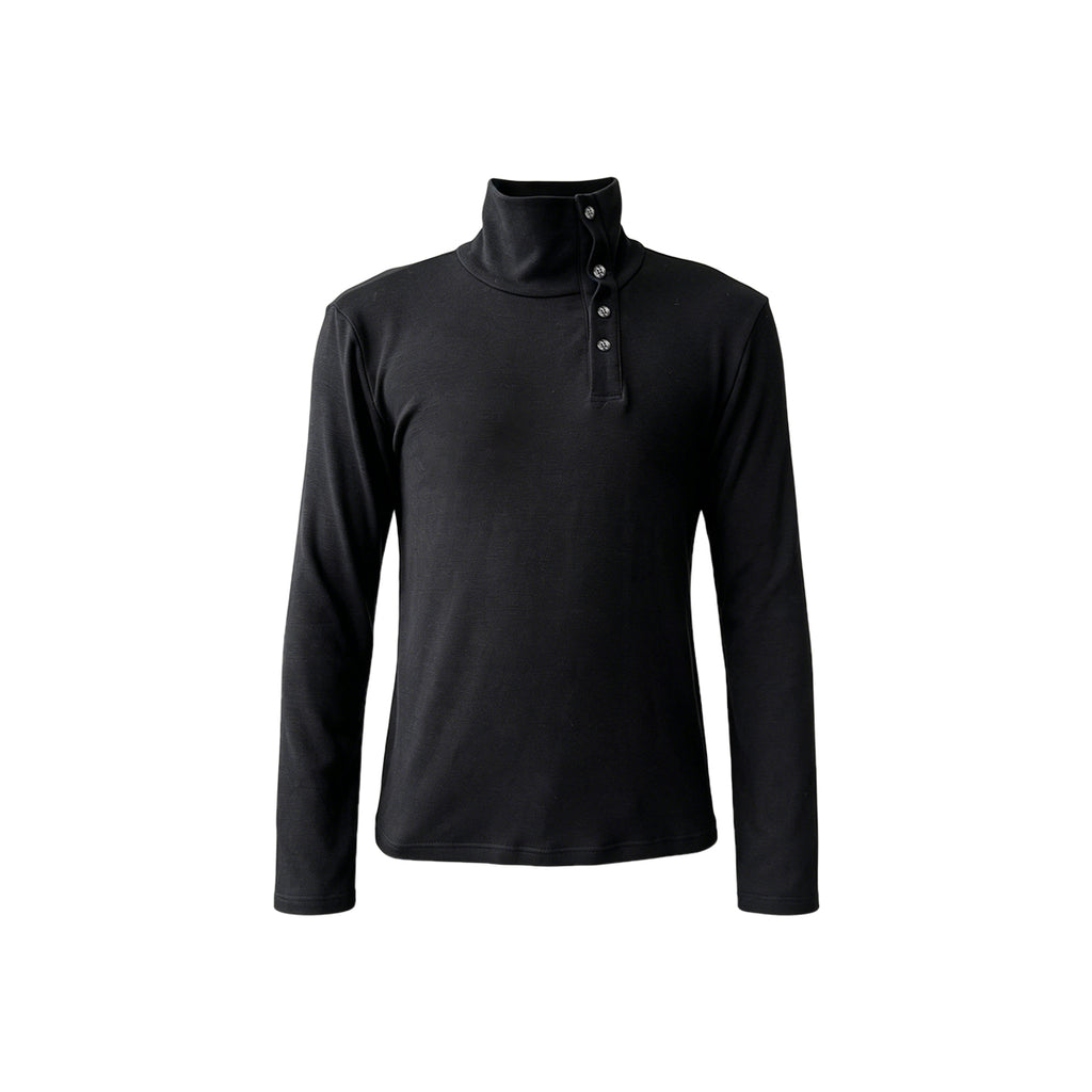 KREATE Asymmetric Henley Long-Sleeve Tee