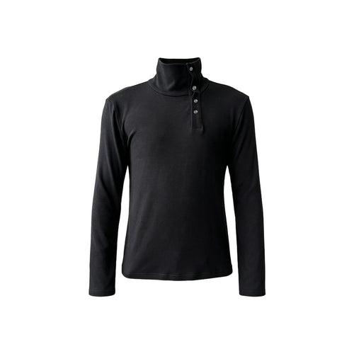 KREATE Asymmetric Henley Long-Sleeve Tee