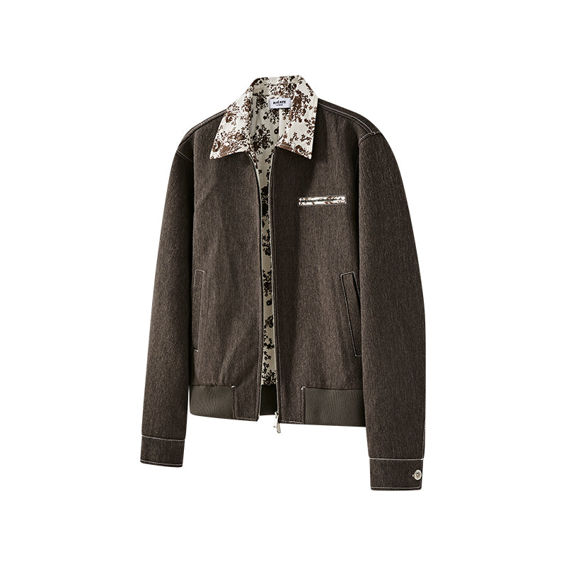 KREATE Canel?? Floral Harrington Jacket