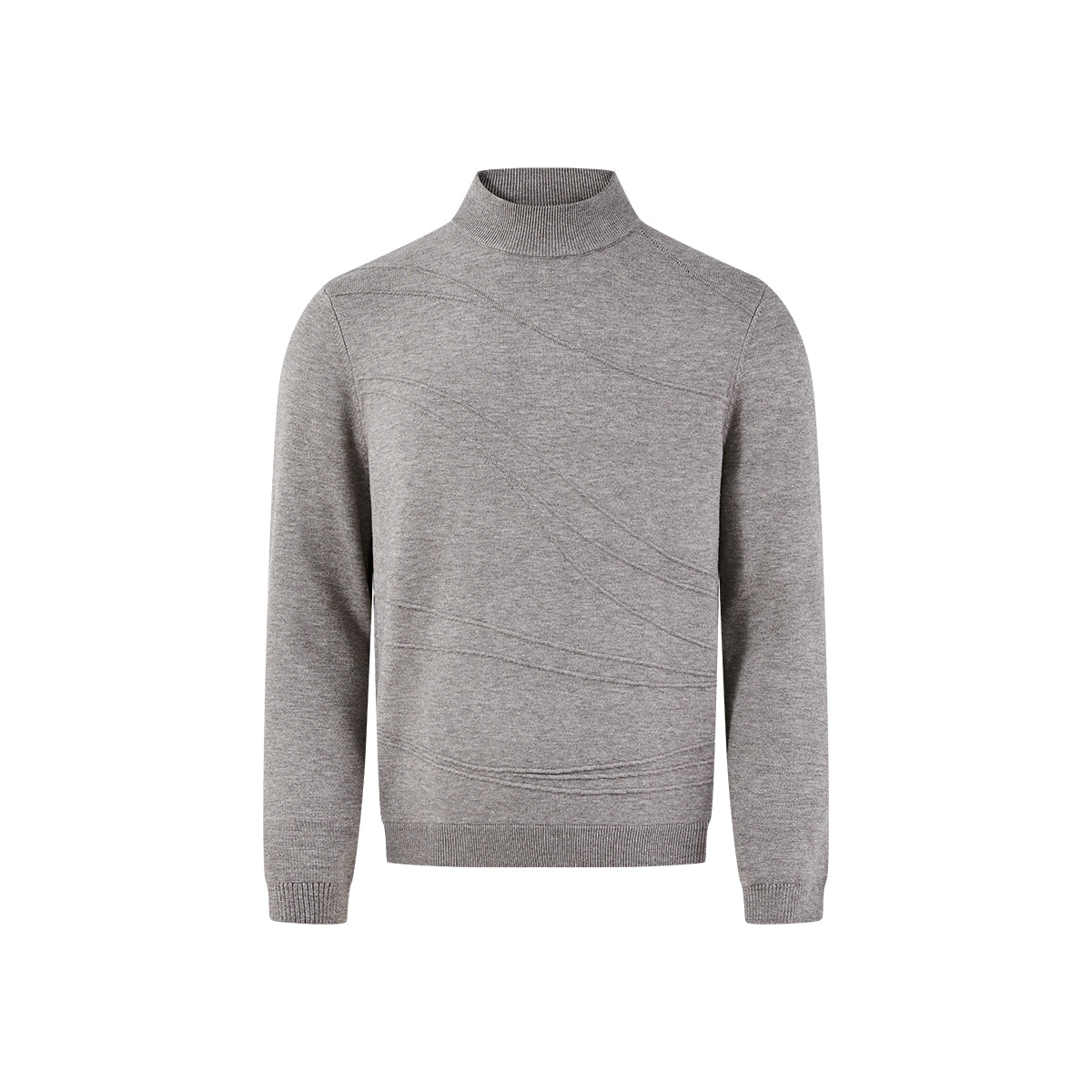 KREATE Arc Jacquard Mock-Neck Sweater