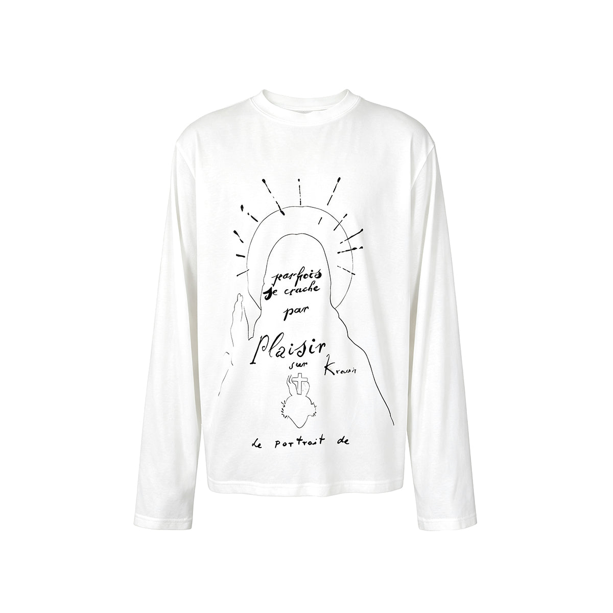KREATE Lyocell Statue Print Long-Sleeve Tee