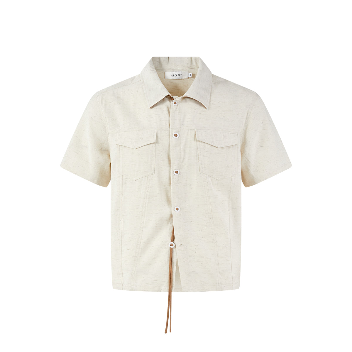 KREATE Fringed Linen Shirt