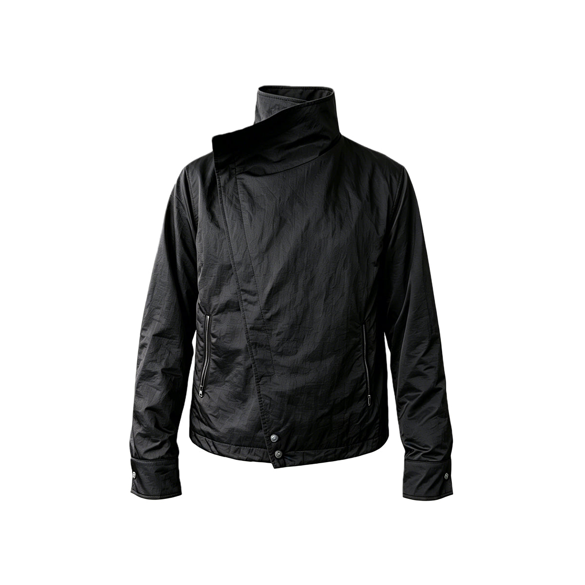 KREATE Metallic Nylon Asymmetric Jacket