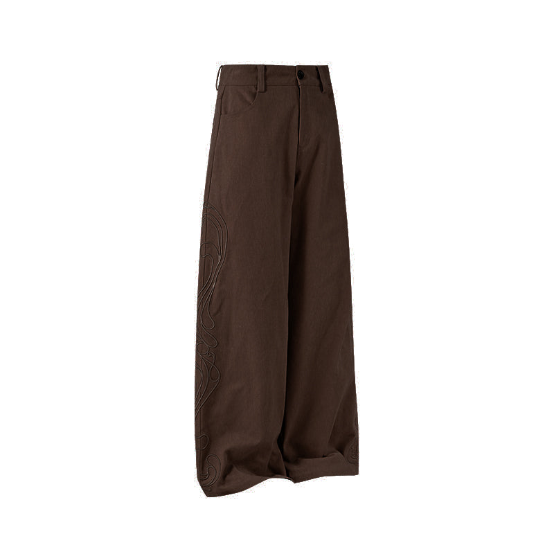 KREATE Totem Embroidered Canvas Pants