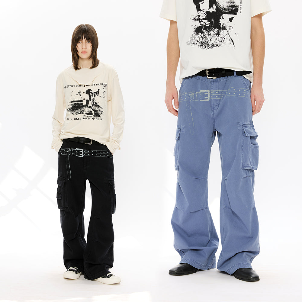 KREATE Washed Cargo Pants