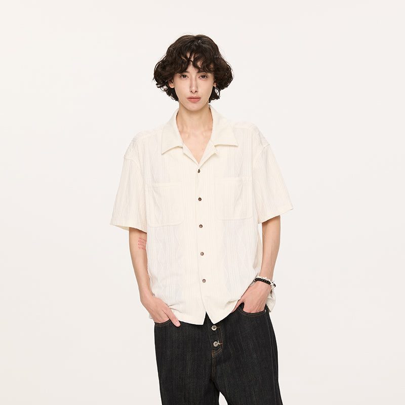 KREATE Soft Jacquard Knit Shirt