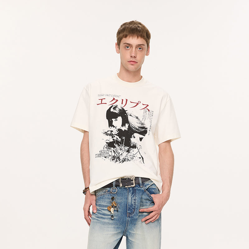 KREATE Vintage Portrait Floral Tee