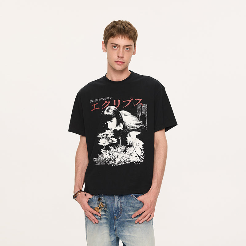 KREATE Vintage Portrait Floral Tee