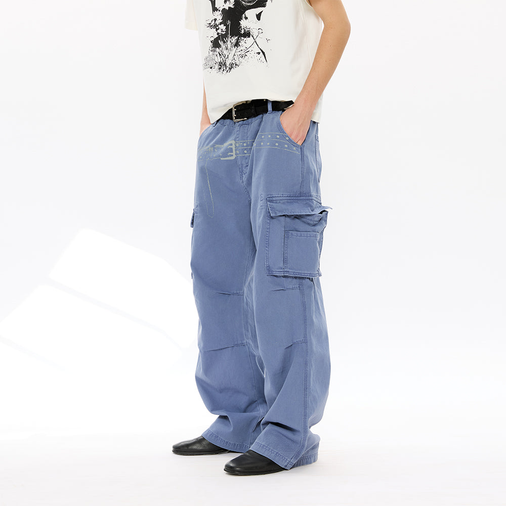 KREATE Washed Cargo Pants