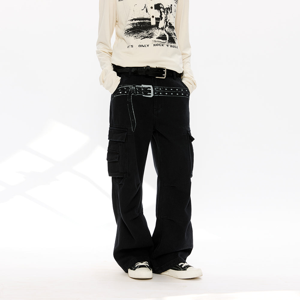 KREATE Washed Cargo Pants