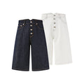 KREATE Relaxed Raw Denim Shorts