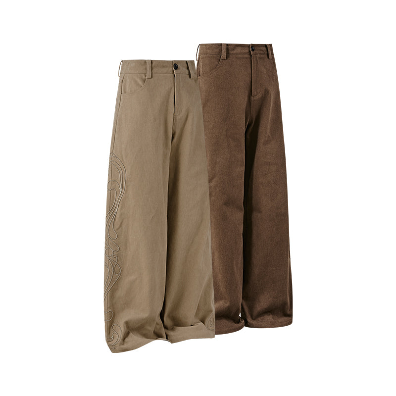 KREATE Totem Embroidered Canvas Pants