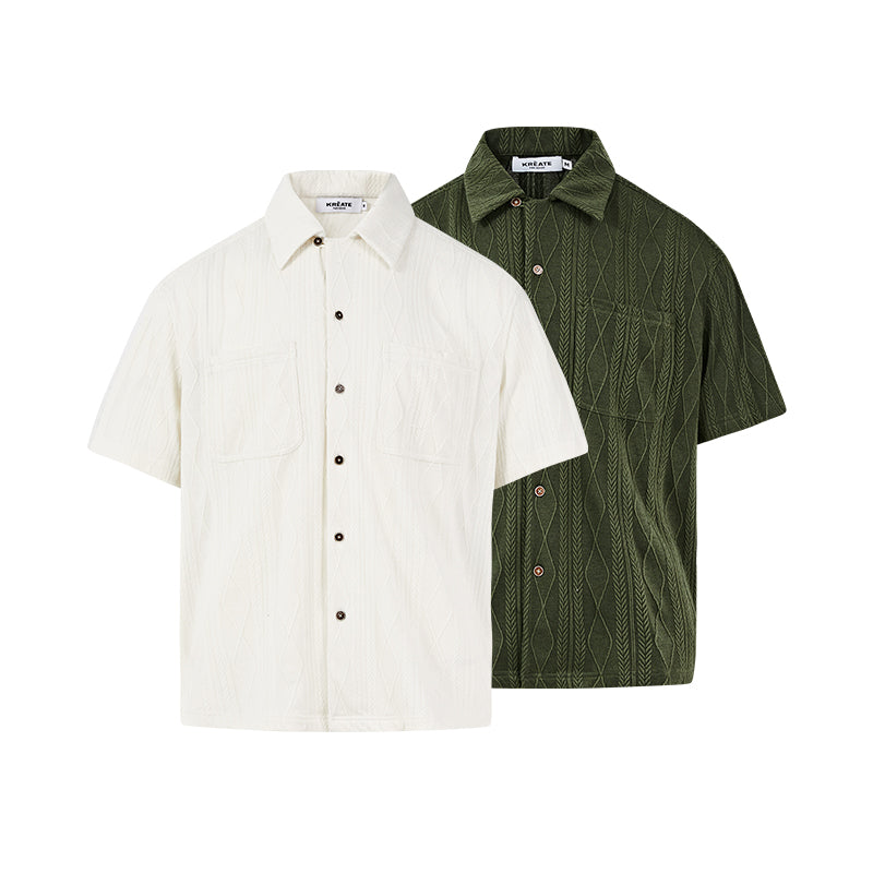 KREATE Soft Jacquard Knit Shirt