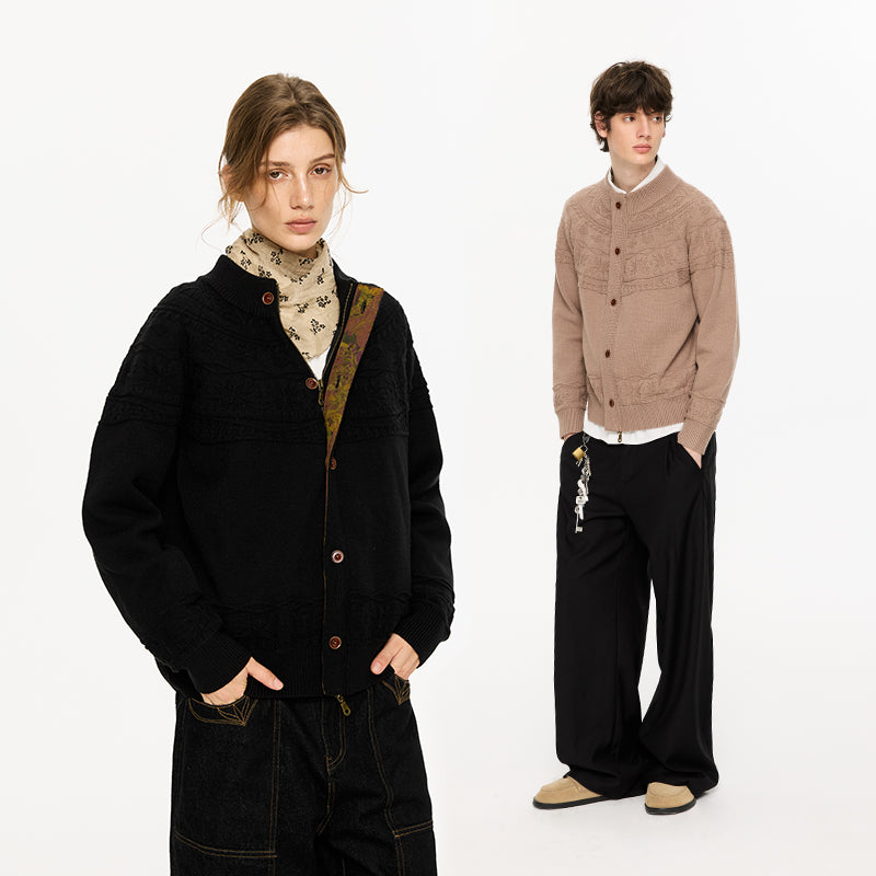 KREATE Monet Double-Placket Cardigan