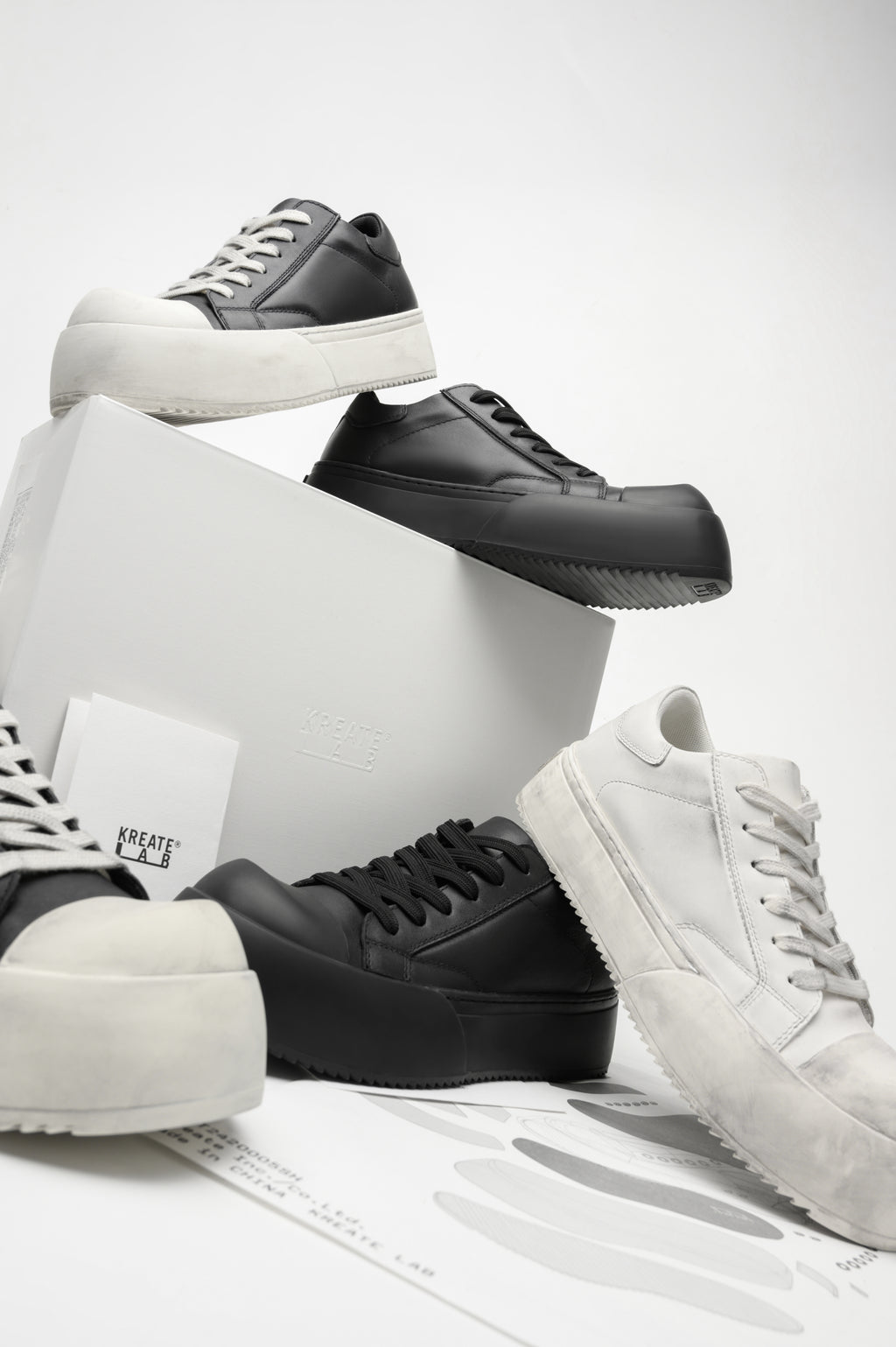 KREATE Jumbo Leather Sneakers