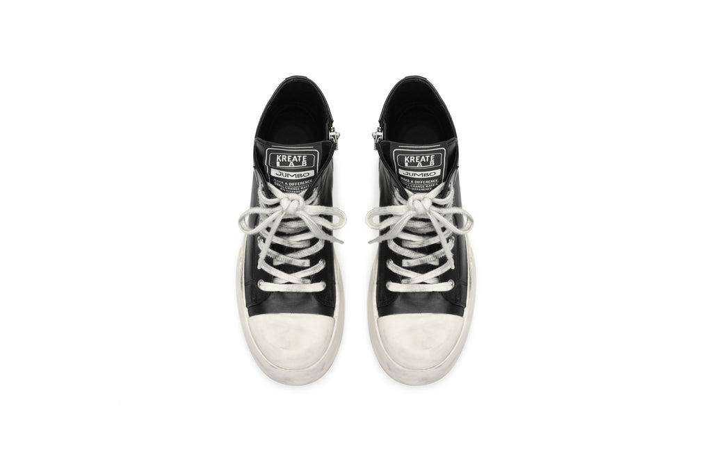 KREATE Jumbo High Leather Sneakers