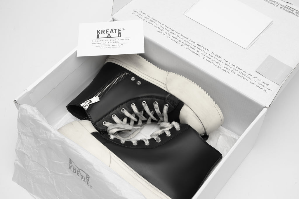 KREATE Jumbo High Leather Sneakers