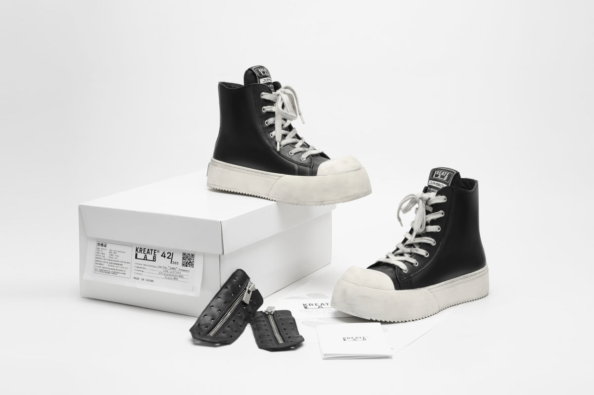 KREATE Jumbo High Leather Sneakers
