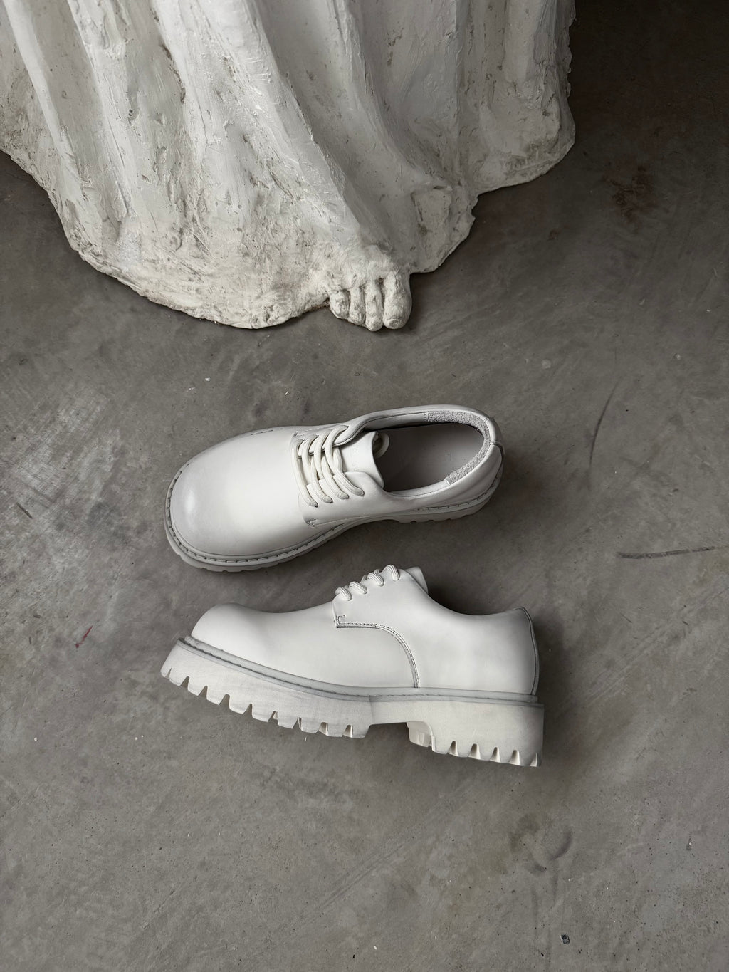 KREATE Nubuck Platform Derby Shoes