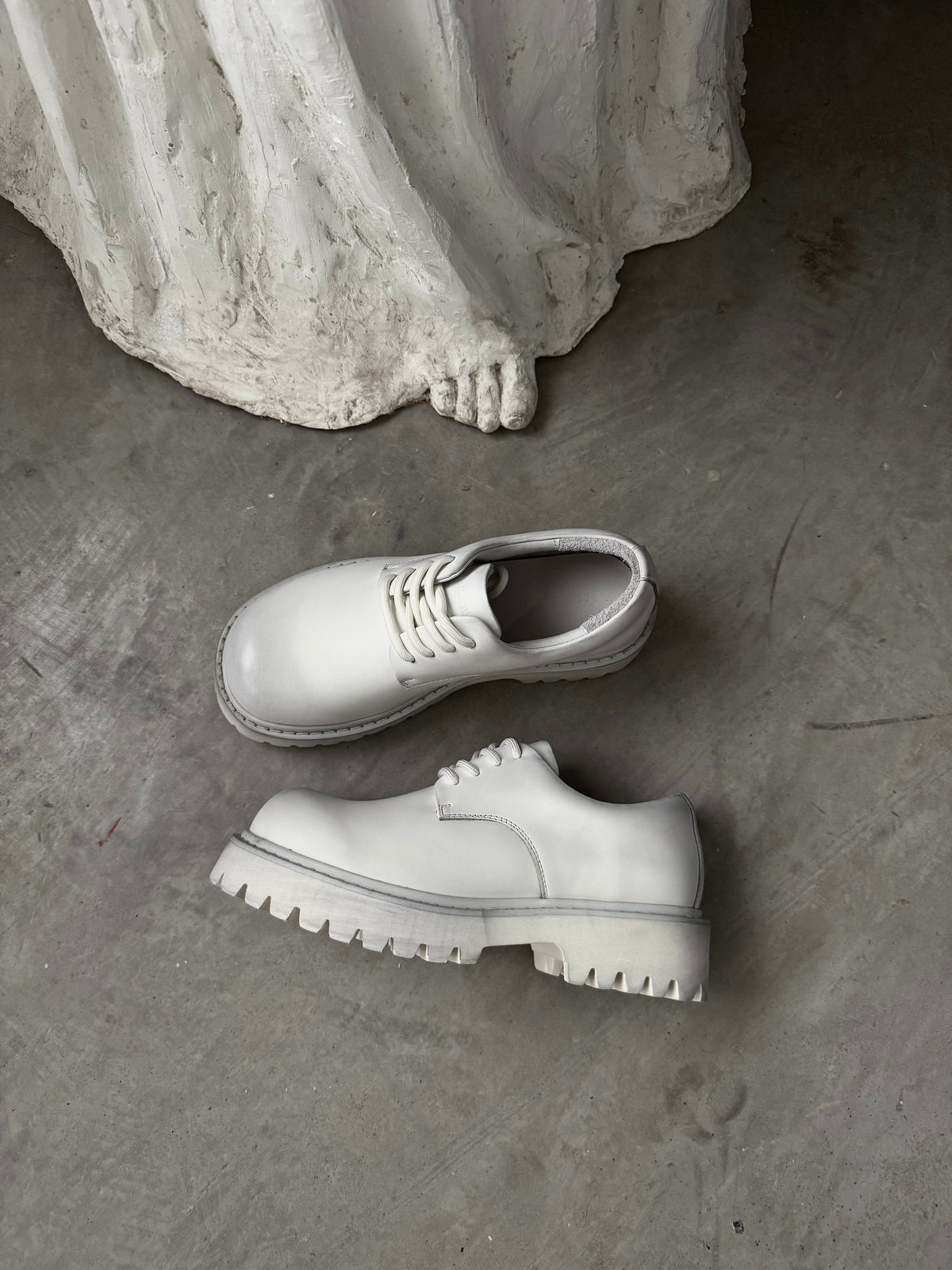 KREATE Nubuck Platform Derby Shoes
